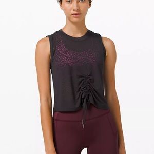 Lululemon Cinch Me Up Tank Black Veil